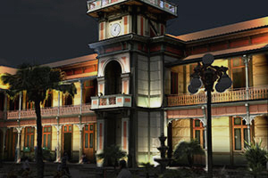 infografia de iluminacion palacio de hierro orizaba