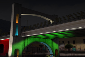 infografia iluminacion puente orizaba